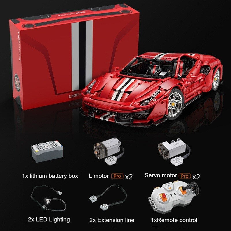 Miniatură: Set de constructie CaDA Master Sportcar RC (3187 piese)