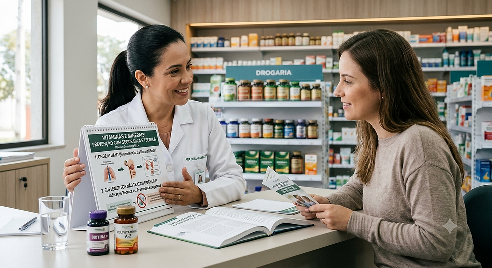 Vitaminas e Minerais: prevenção com segurança e técnica