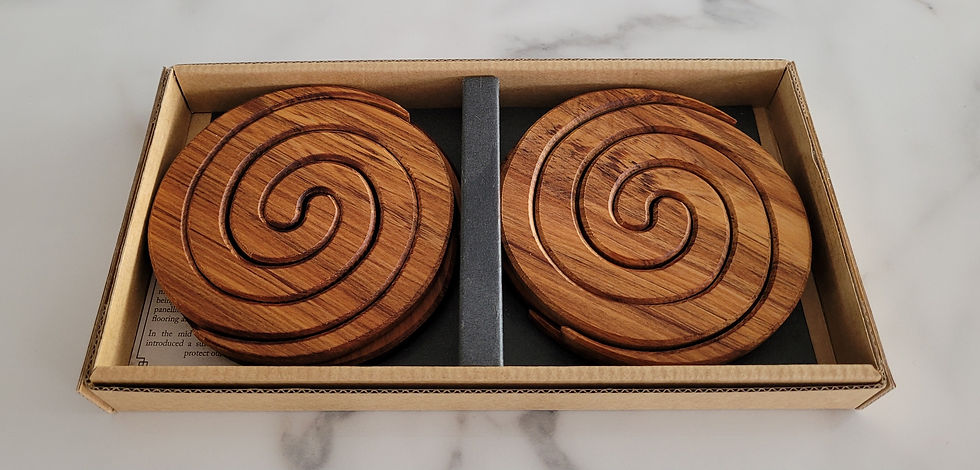Koru Solid Rimu Coasters