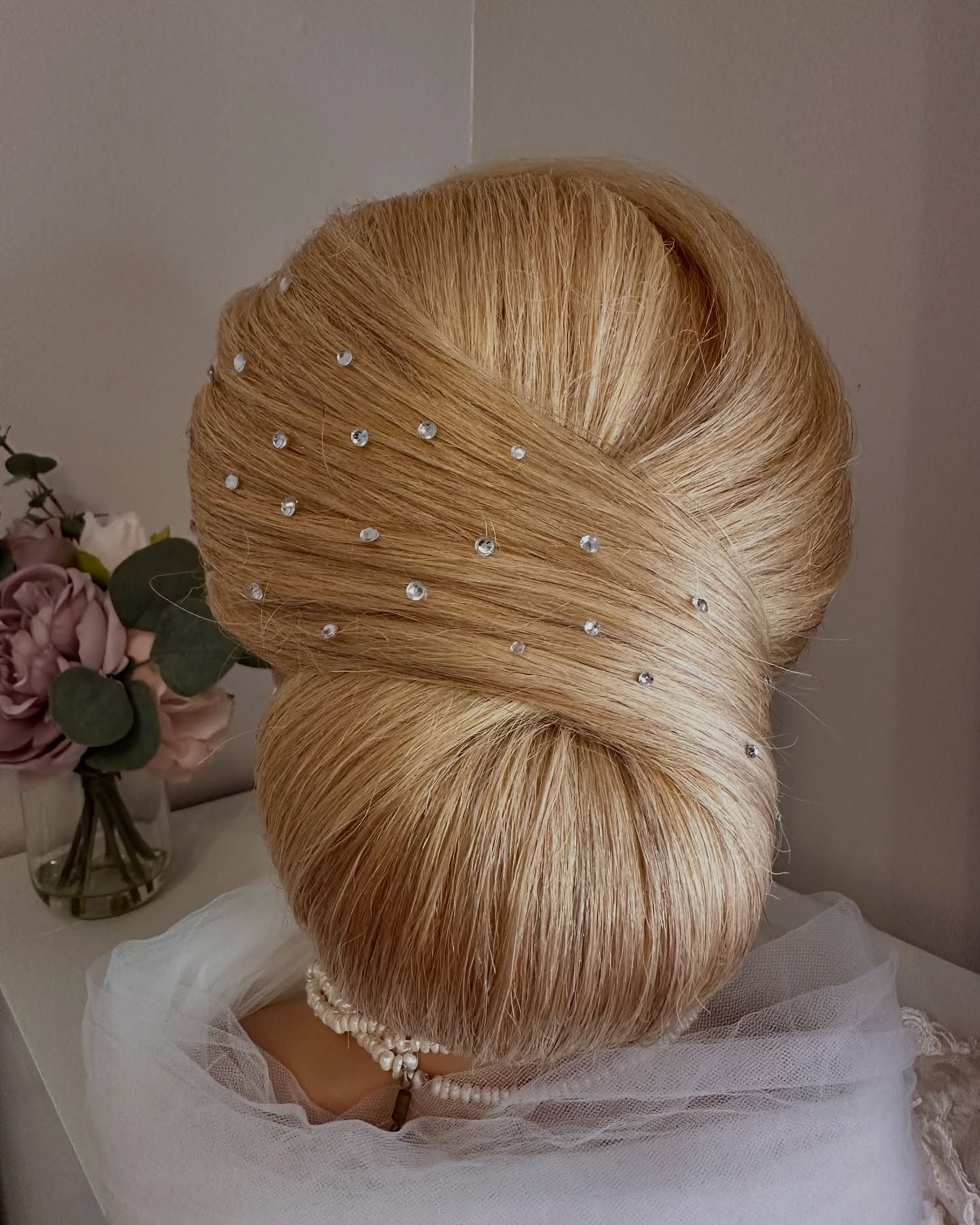 classic low bun hairstyle