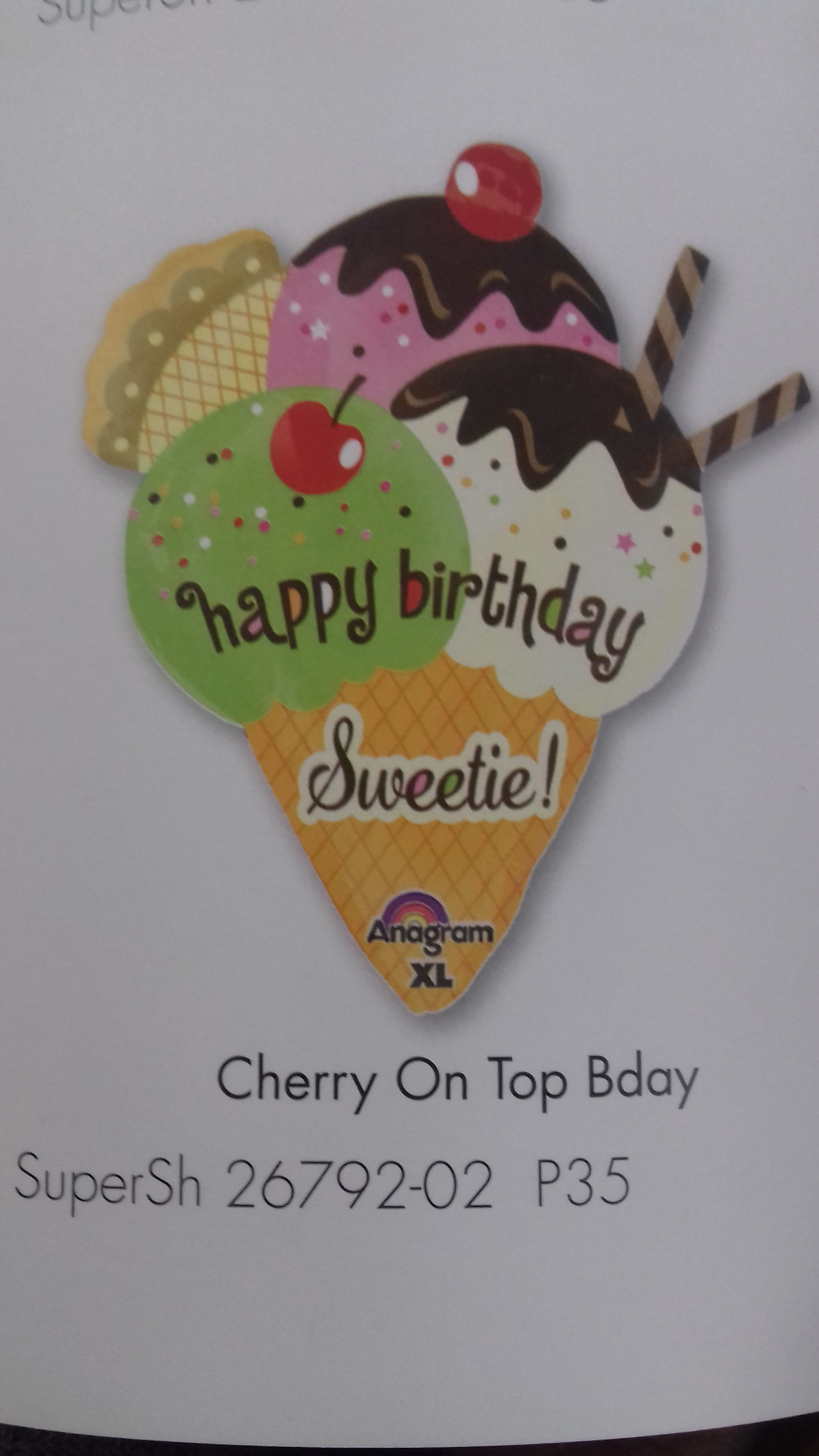 Helado Birthday 32 inch