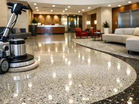 Terrazzo Lobby Restoration Example