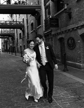 Wedding photography at The Old Timber Store in Bermondsey, capturing candid moments throughout the day