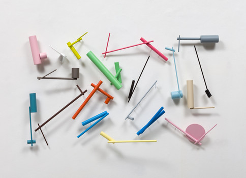 Evidence, 2017, Stainless Steel, Urethane, 22 x 38 x 6 inches