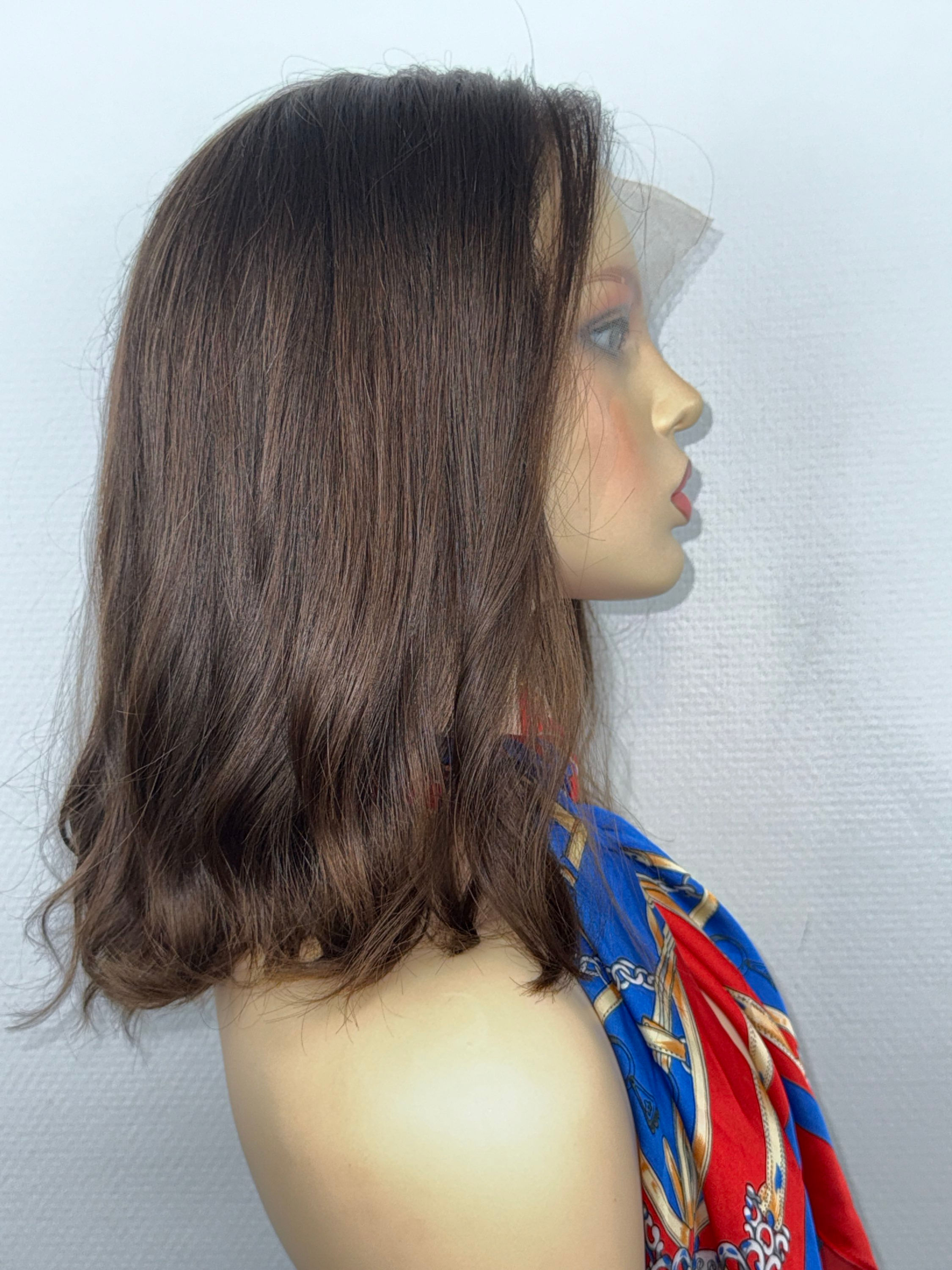 " LAURA" CHEVEUX RUSSES, LUXURY LACE TOP WIG : S/M, 41cm (16")