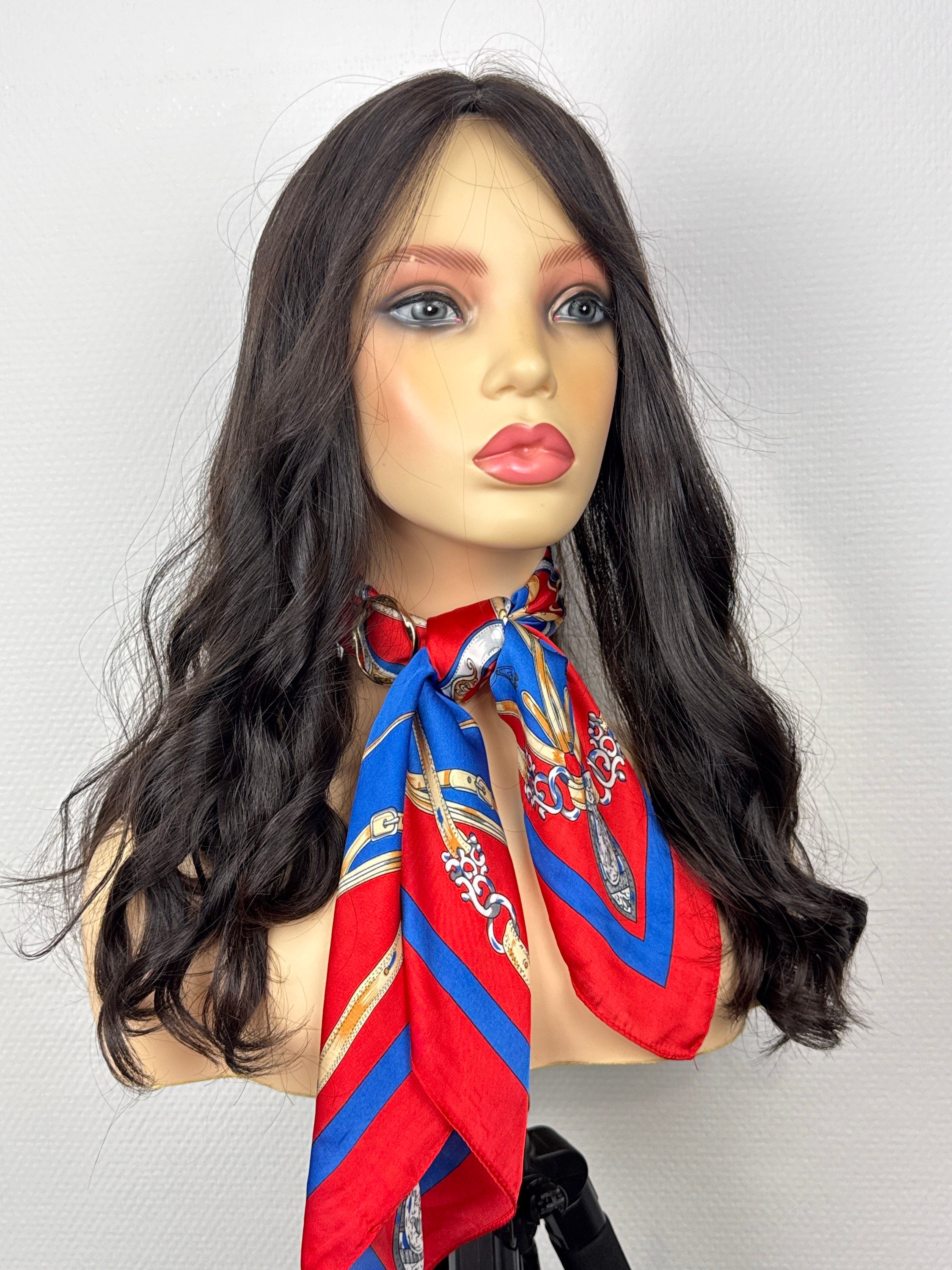  " ANDIE WAVY" TOPPER cheveux Européens: 8x8, 54cm (21")