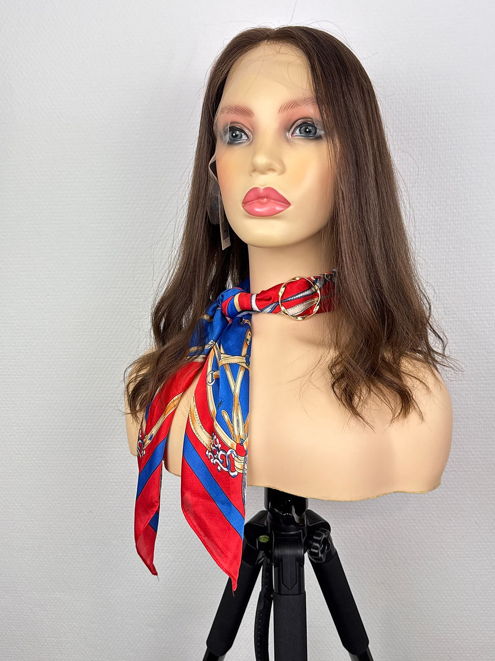 Miniature : "LAURA légèrement WAVY" CHEVEUX RUSSES LACE TOP WIG :XS/S, 45cm (18")