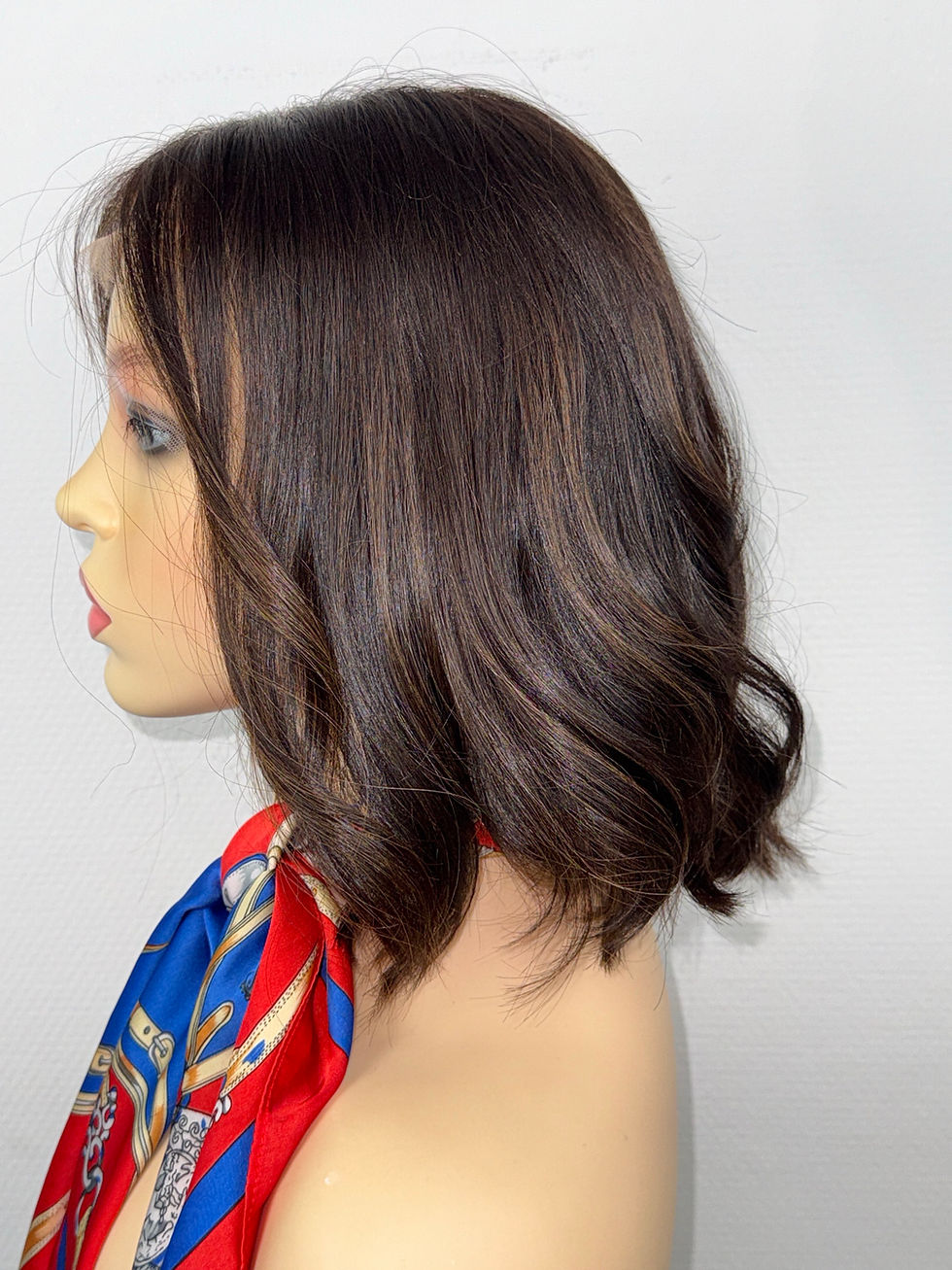 Miniature :  Réservée" DARK ARYA" LUXURY LACE TOP WIG : S, 36cm (14")