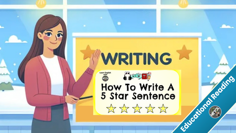 Edublog - Rules for Writing a 5 Star Sentence