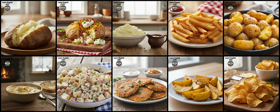 Types of Potatoes - Learn English with NETOL