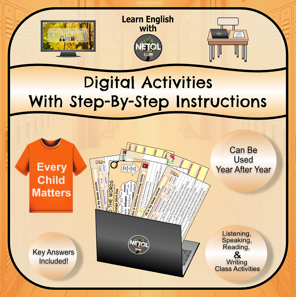 Thumbnail: National Day of Truth and Reconciliation/Orange Shirt Day - Lesson & Activities
