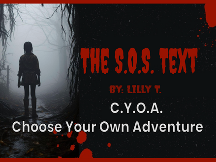 Edublog - Choose Your Own Adventure: The S.O.S. Text Story