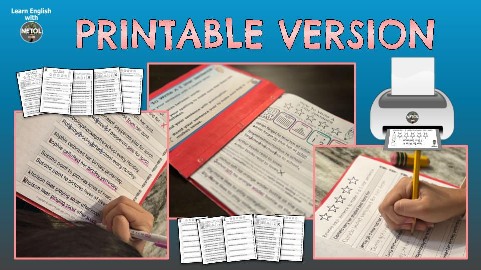 Thumbnail: How To Write A 5 Star Sentence Activities - Digital & Printable Activities