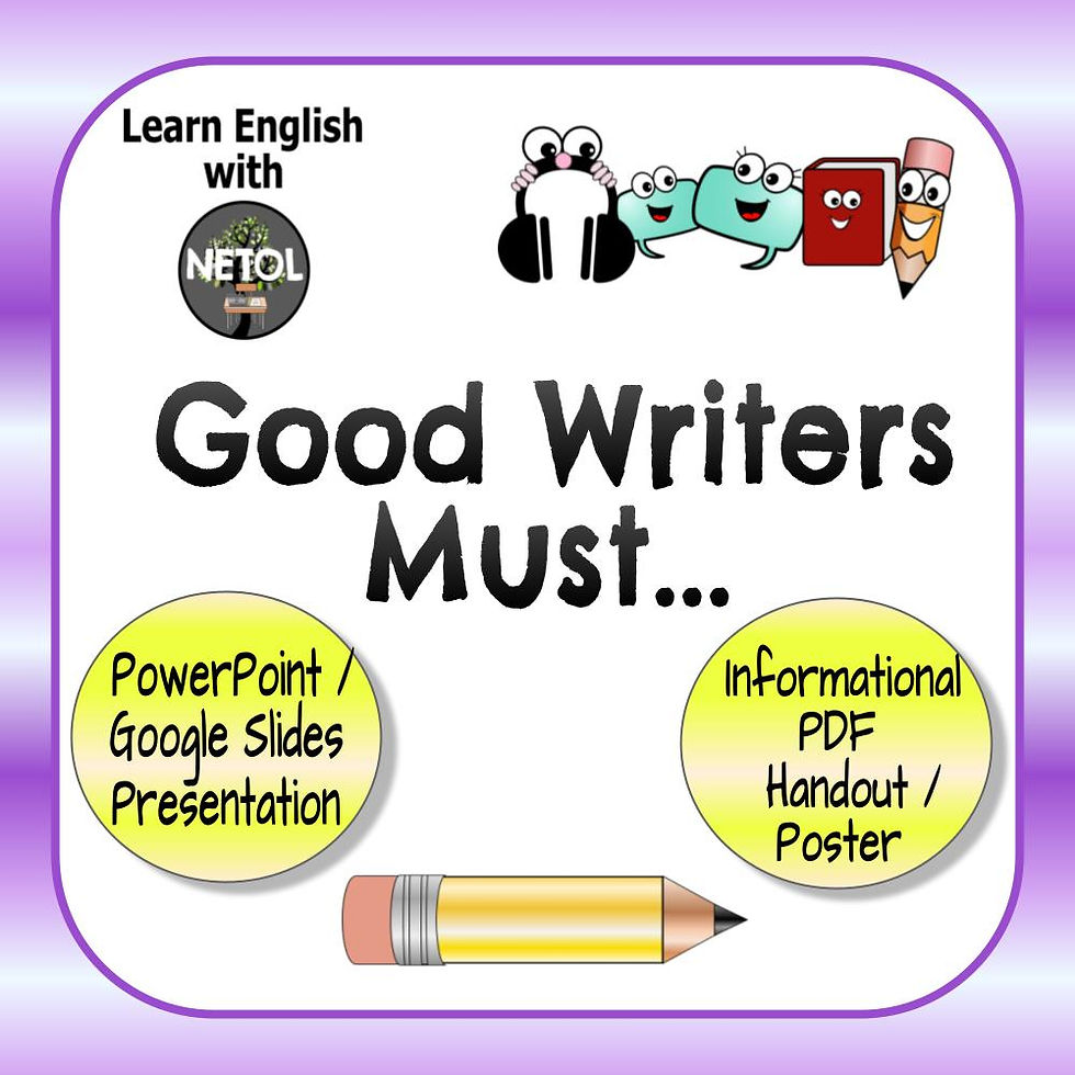 Good Writers Must... PowerPoint Presentation & Class Handout