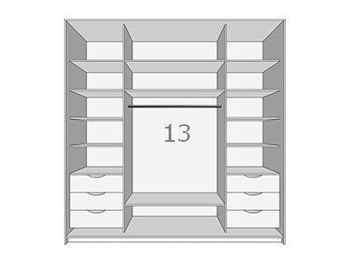Миниатюра: Наполнение шкафа тип 13