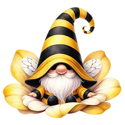 ai-generated-whimsical-gnome-dressed-as-bee-theme-free-png.webp