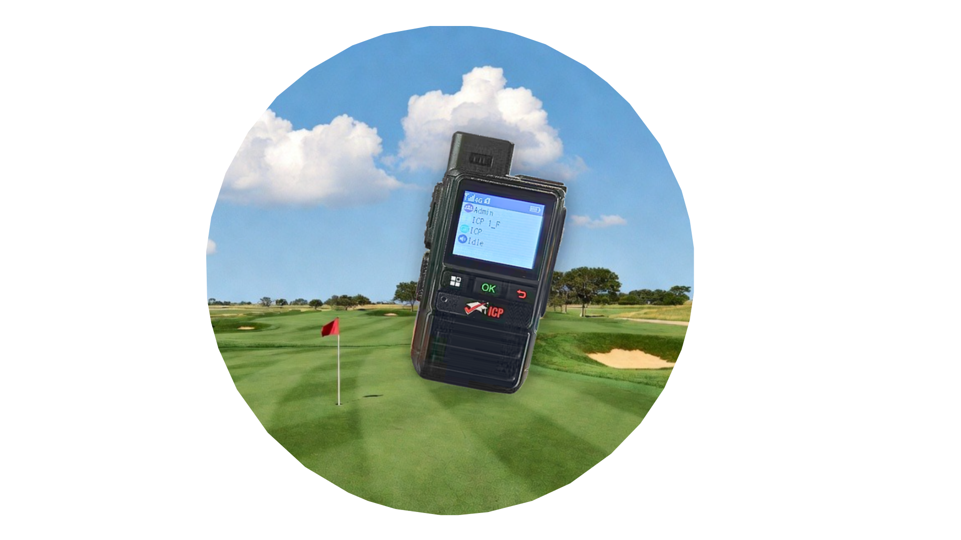 ICP Walkie Talkie on a golf course