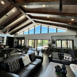 Spacious Modern Living and Industrial Design