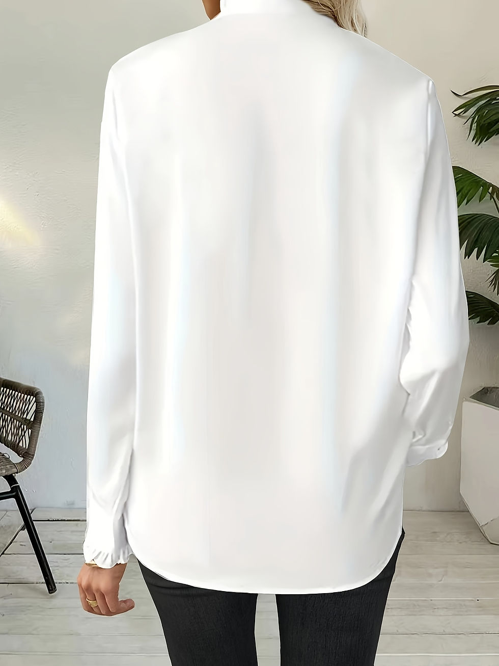 Thumbnail: Woman Shirt Fashion Casual Blouse Elegant long Sleeve