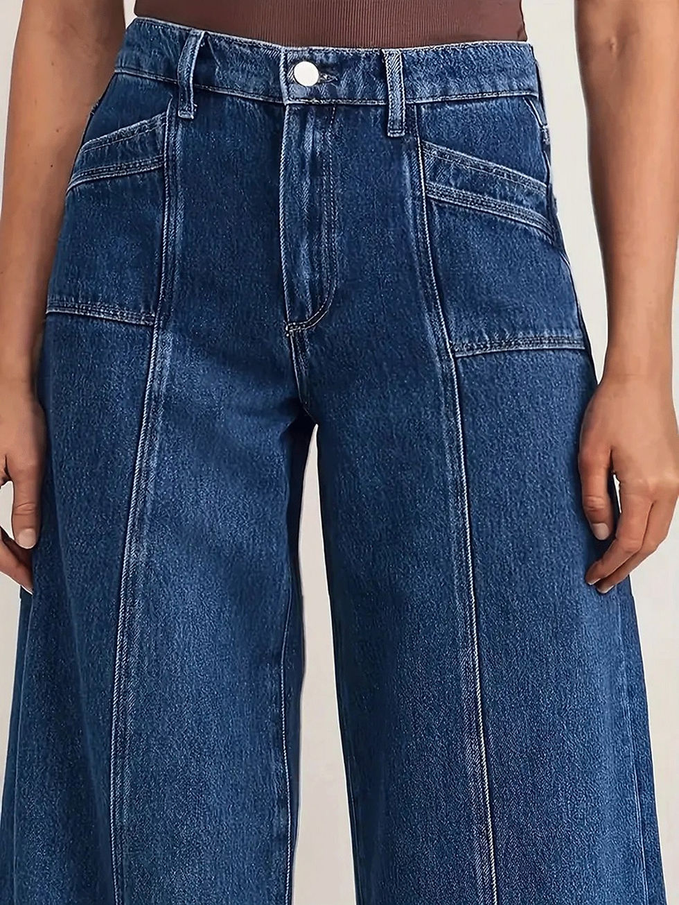 Thumbnail: Women’s Wide Leg Jeans - Stylish Denim Trousers for Comfort and Ver