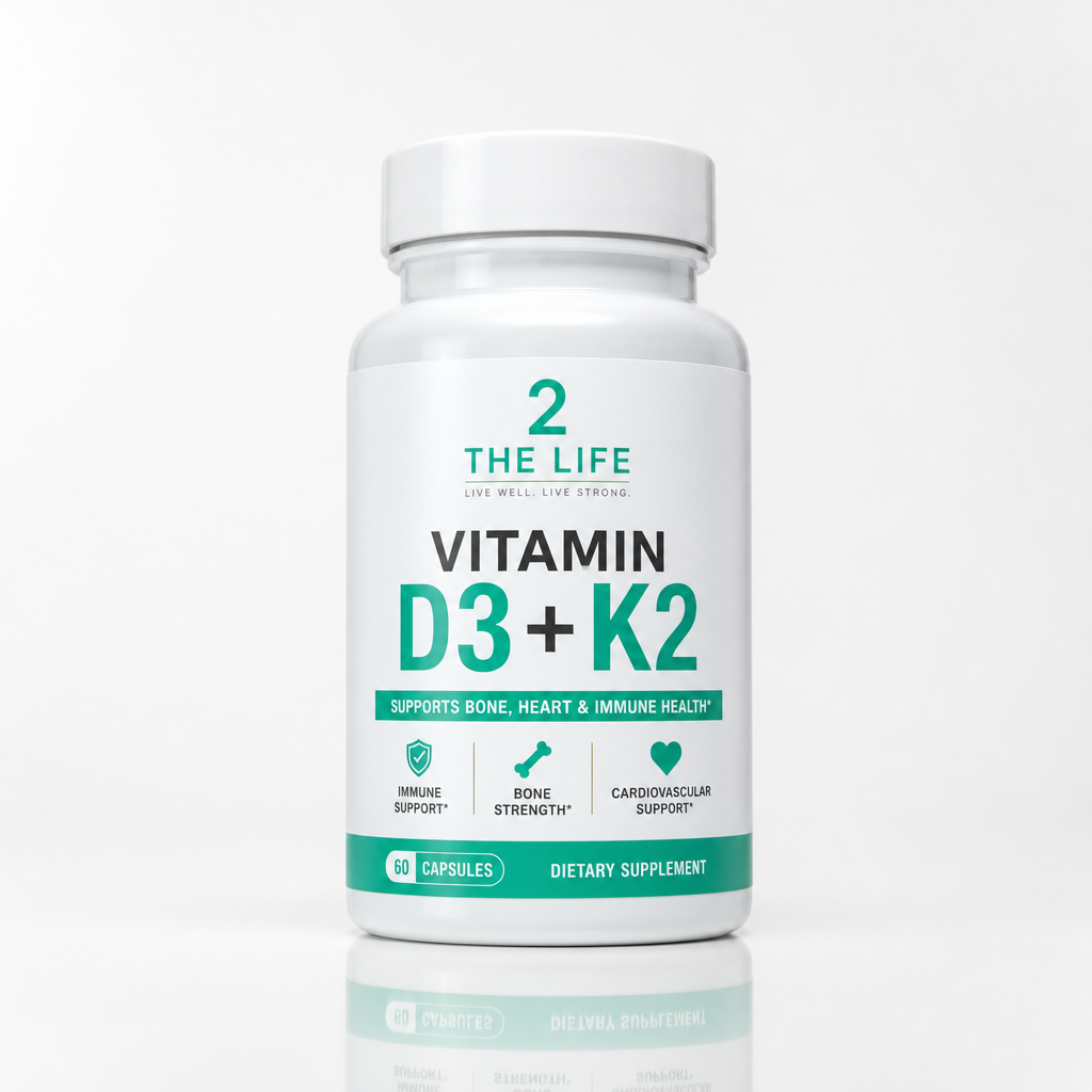 Vitamin D3 + K2 — 60 Capsules