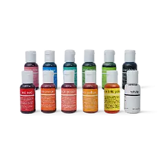 12-color Kit Liqua-Gel® Liquid Food Coloring (20 ml bottles) - Version B