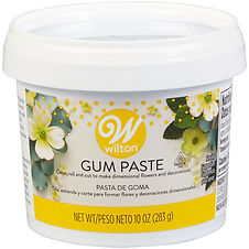 Ready-to-Use Gum Paste for Edible Decorations, White, 10 oz.