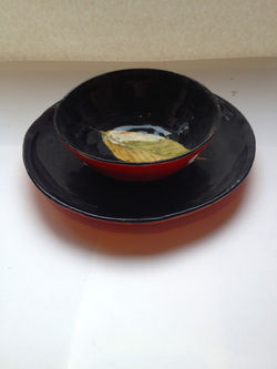 Leaf Bowl and Plate Set