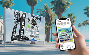 Volcom Beach Clean Up social media design