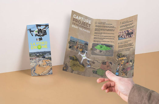 La Vida Drone trifold brochure design