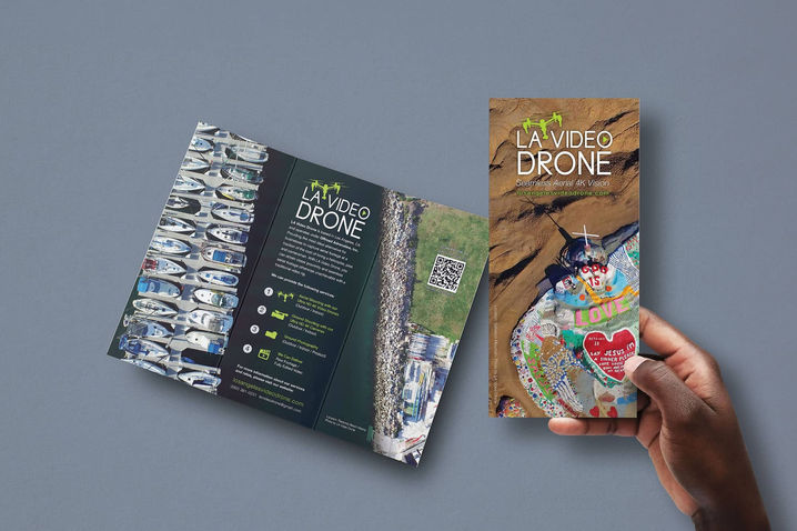 LA Video Drone trifold brochure design