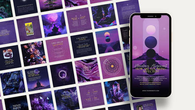 social media template pack design