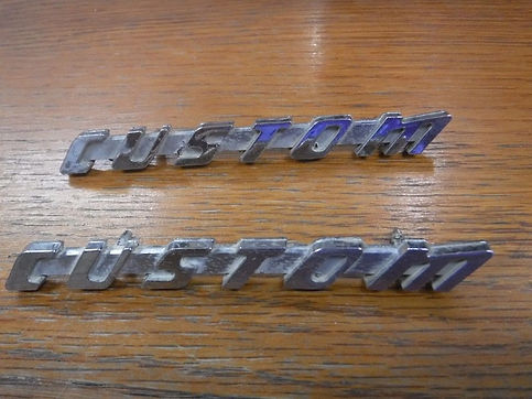 1959 Plymouth Suburban "Custom" Nameplate Set