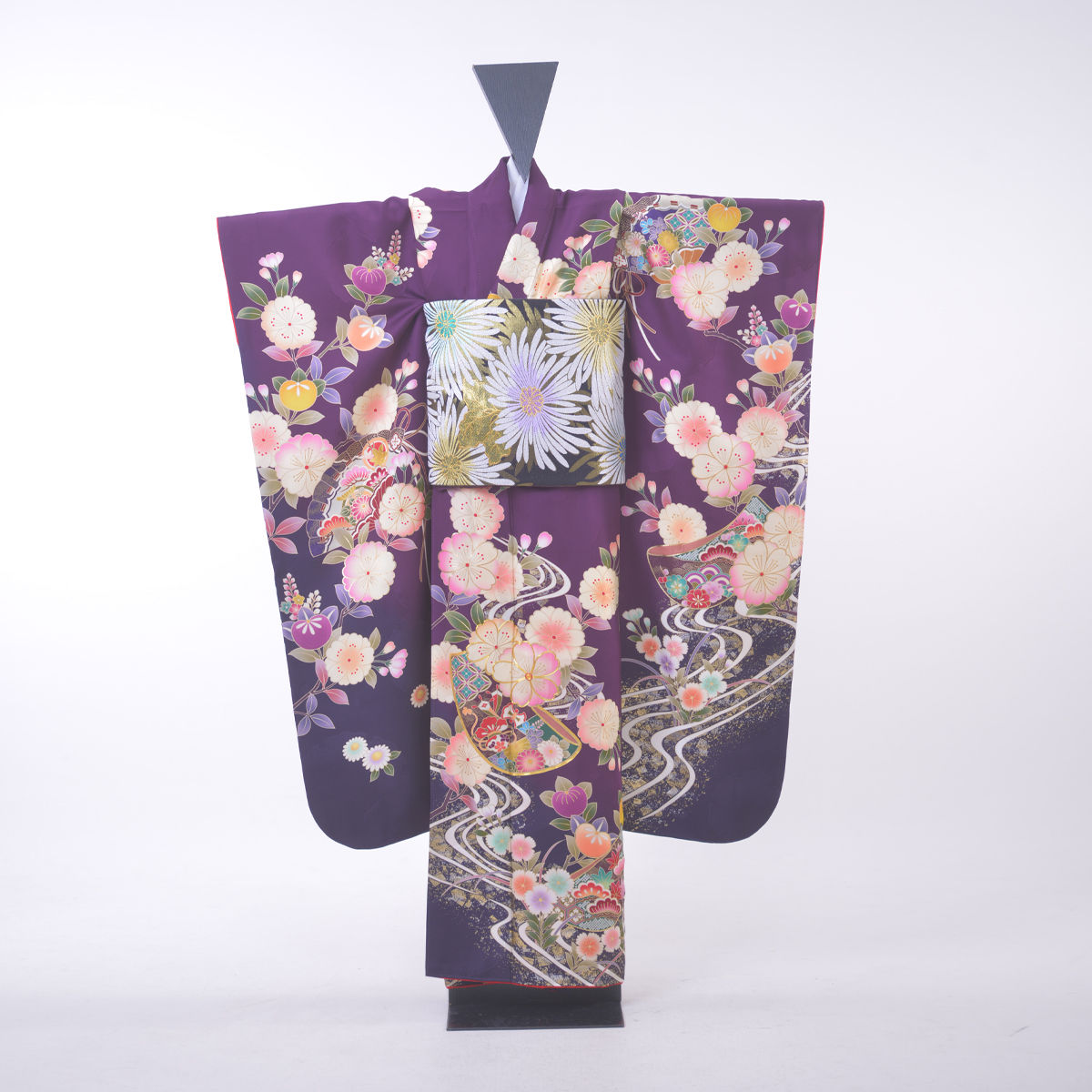 成人式　振袖　紫　NF359