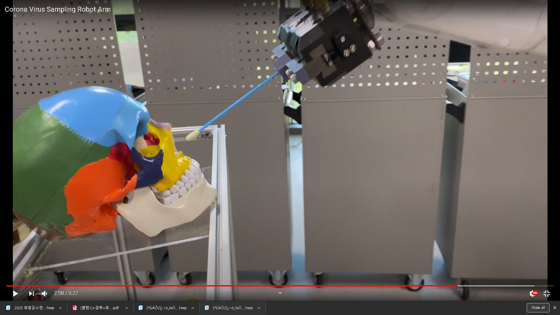 Corona Sampling Robot Arm