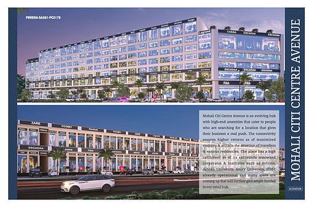 Mohali citi centre avenue master plan