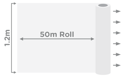 Write-On Roll Size