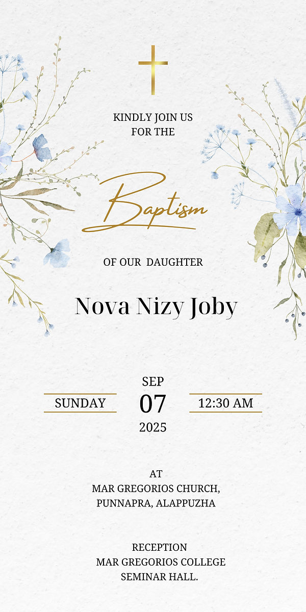 Gray Green Gold Classy Delicate Floral Baptism Invitation (5 x 10 in) (2).jpg