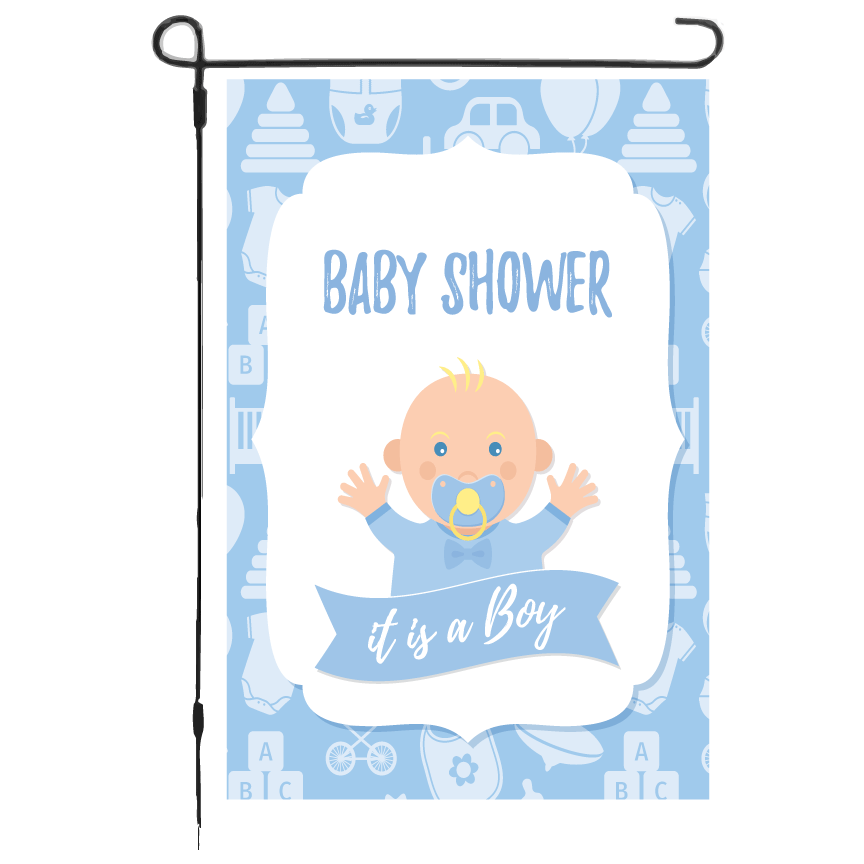 Thumbnail: Baby Shower Its a Boy - Garden Flag