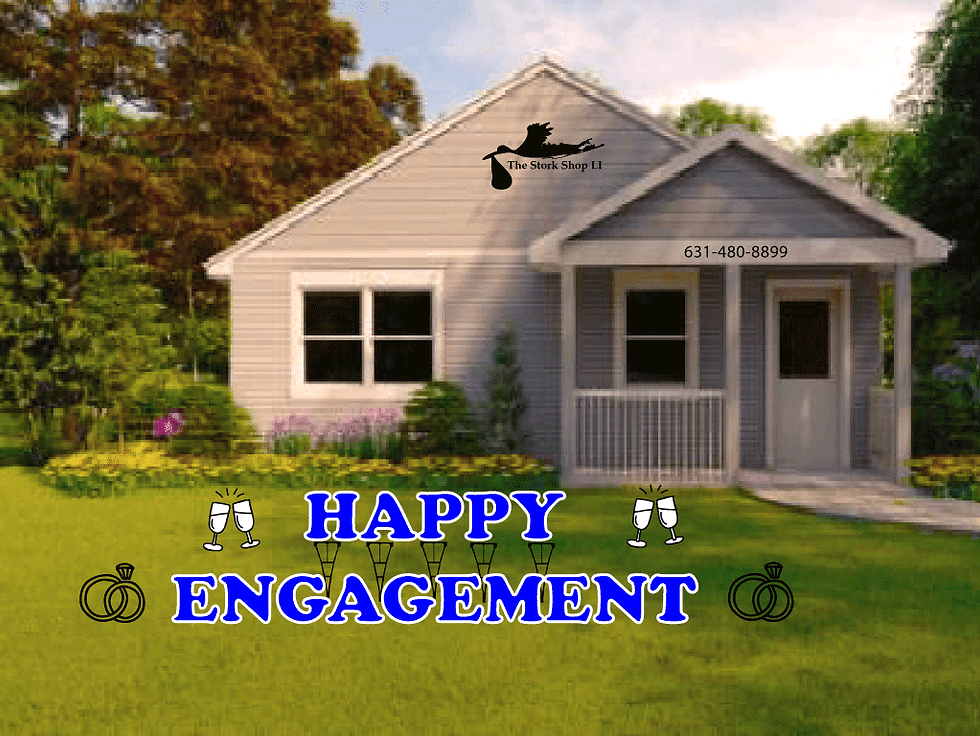 Thumbnail: Happy Engagement Lawn Letters Rental