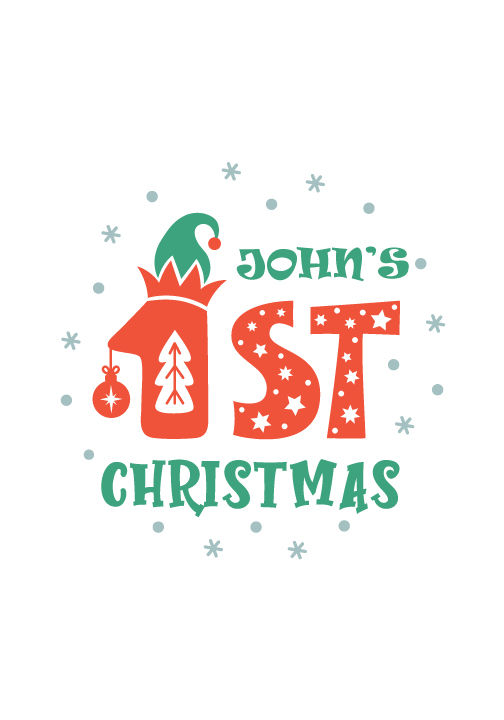 Thumbnail: Baby's 1st Christmas Onesie