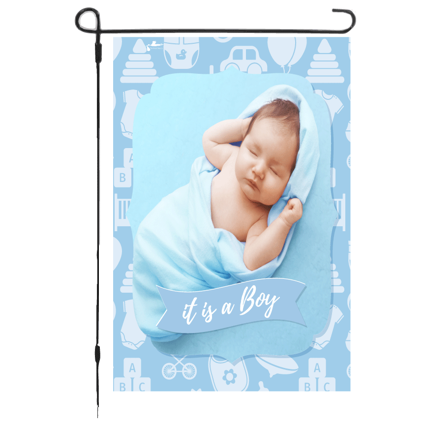 Thumbnail: Its a Boy - Custom Photo - Personalized- Garden Flag