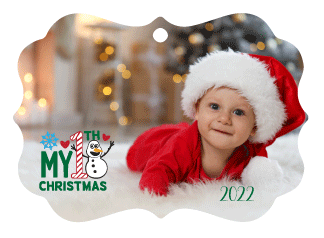 Baby's First Christmas Snowman- Custom Ornament
