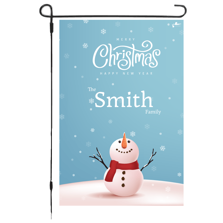 Thumbnail: Merry Christmas Happy New Year - Personalized- Garden Flag