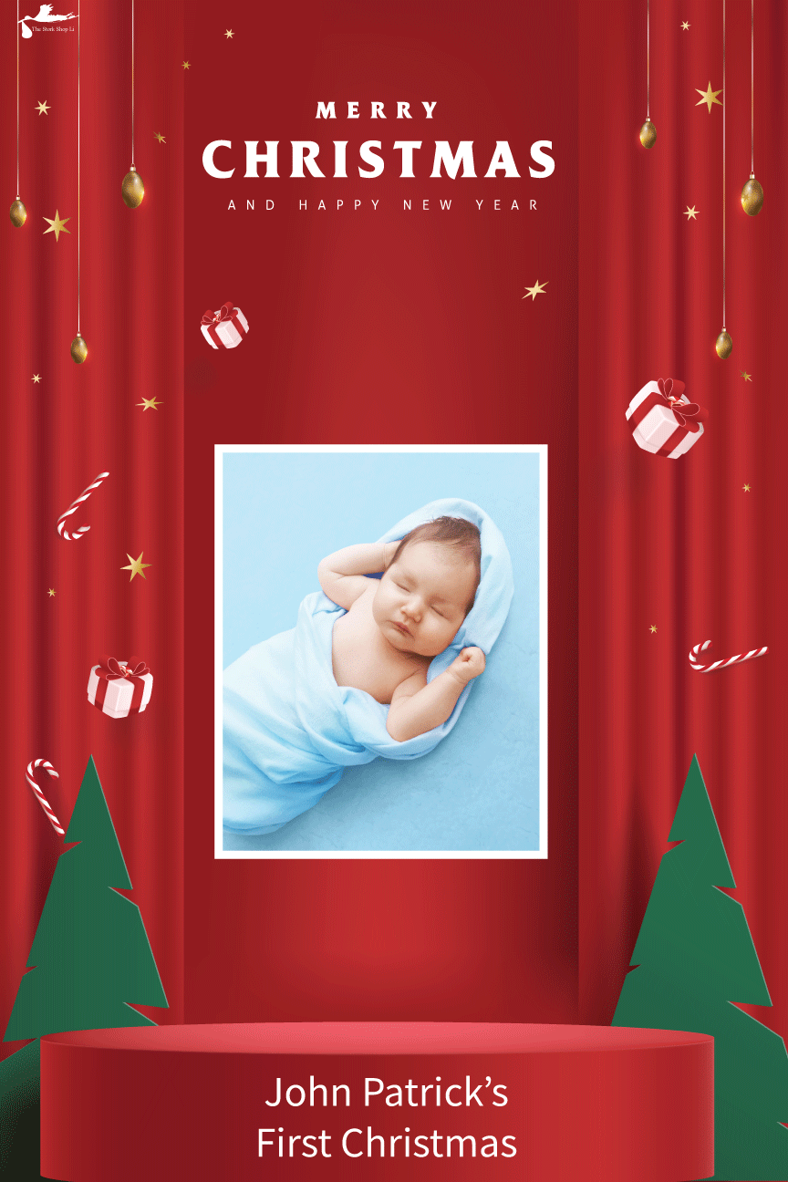 Merry Christmas - Custom Photo - Personalized- Garden Flag