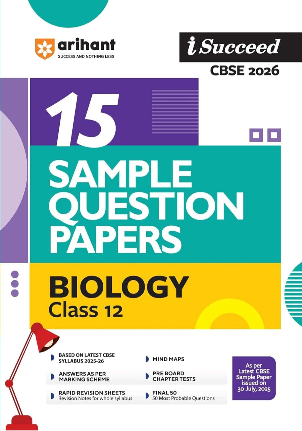 10 Sample Question Papers CBSE12 Biology  by Arihant for 2026 exam