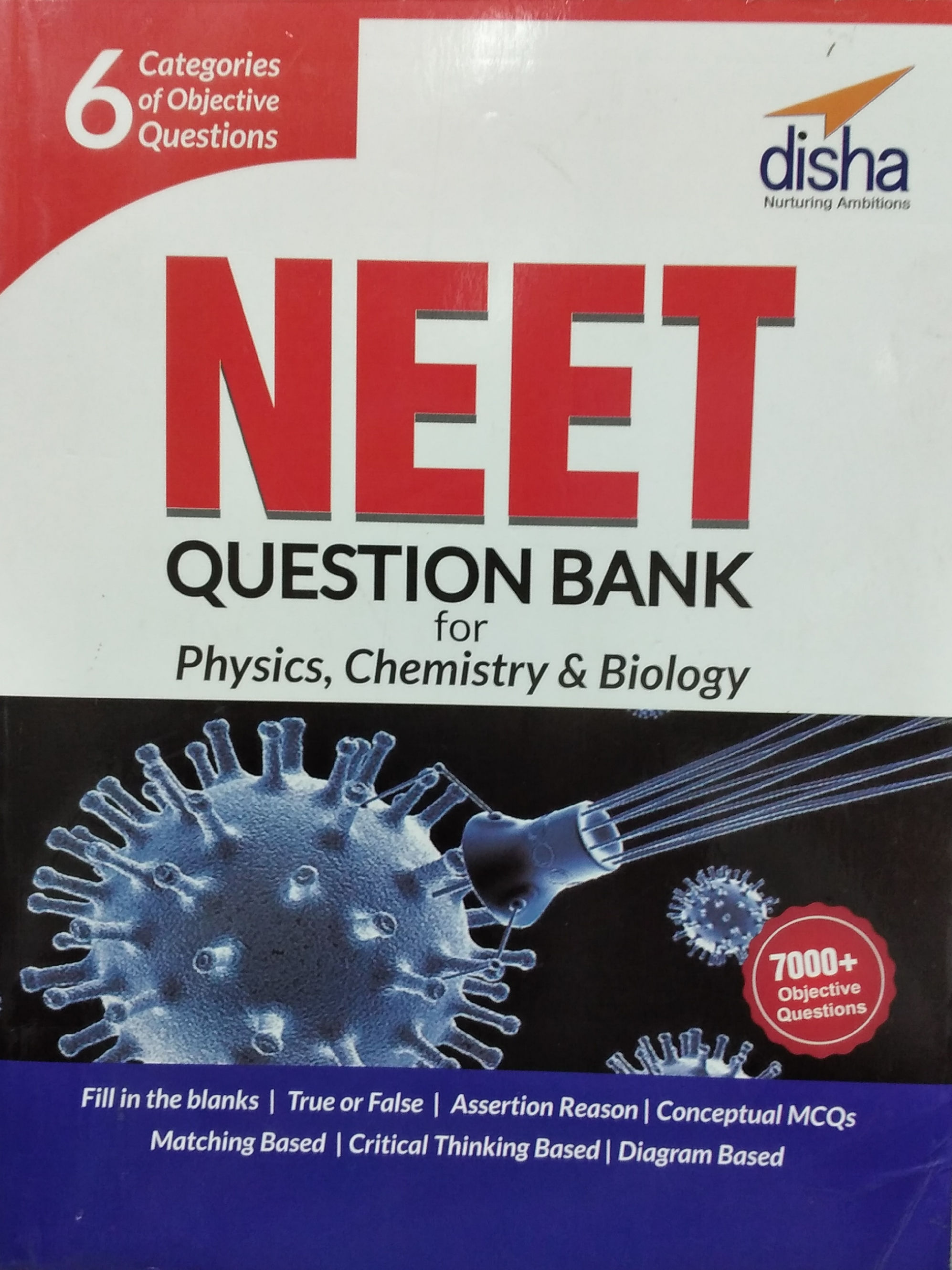 NEET QUESTION BANK FOR PHYSICS,CHEMISTRY & BIOLOGY BY DISHA PUBLICATION