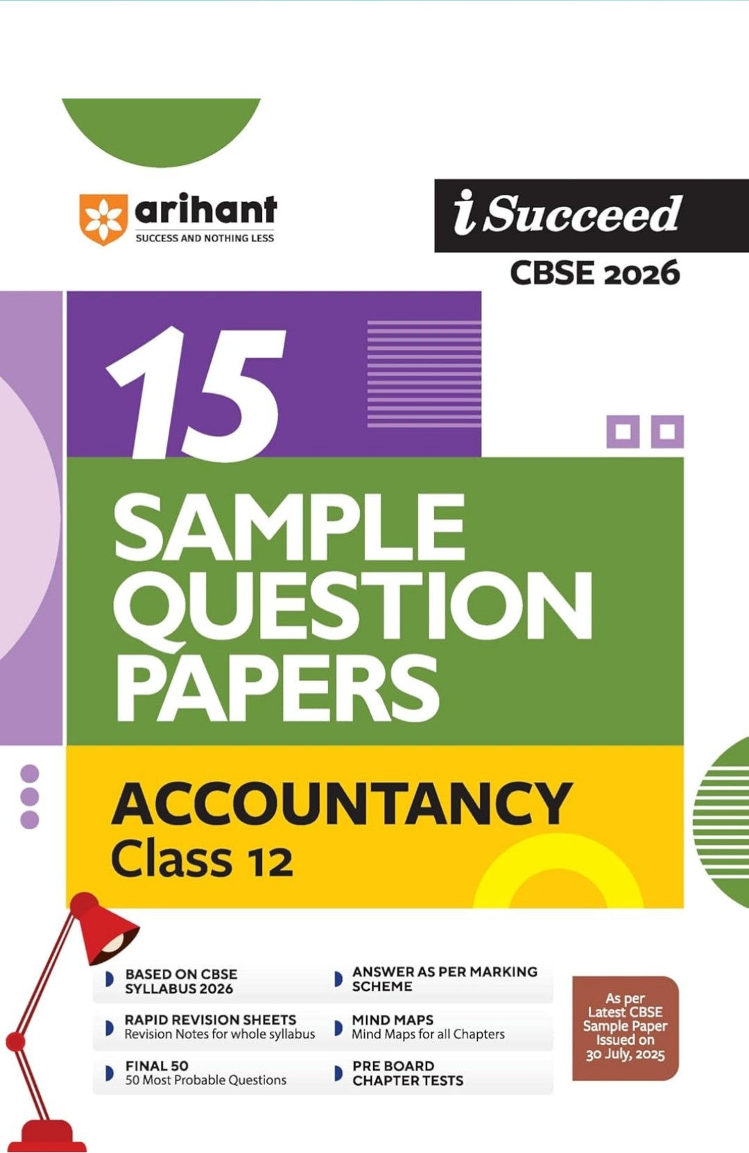 10 Sample Question Papers CBSE12 Accountancy by Arihant for 2026 exam