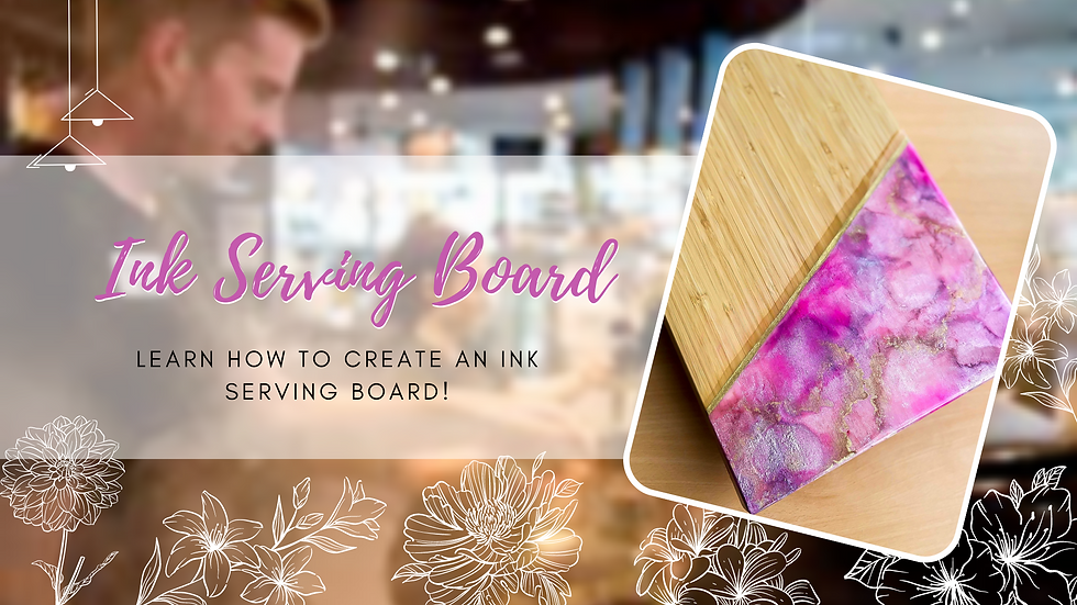 TOOWOOMBA - TCC - Learn to make an Alcohol Ink & Acrylic Paint serving board!