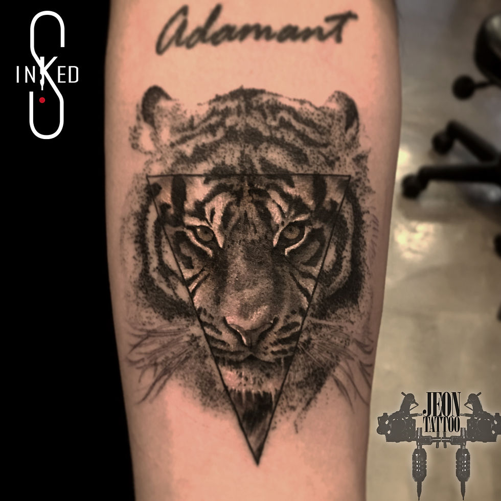 tiger tattoo by Jeon